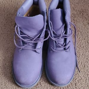 Purple timberland boots